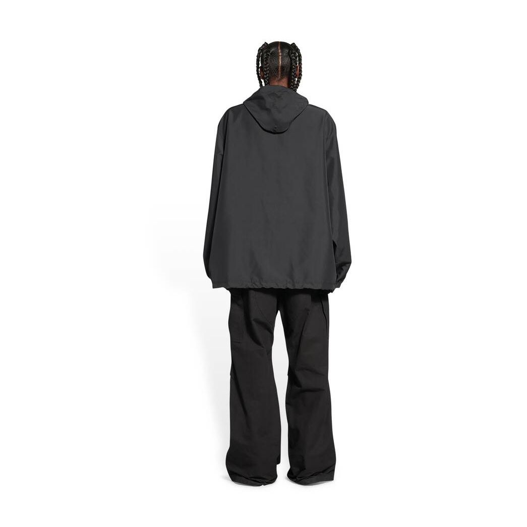 Women's Balenciaga Bb Paris Icon Short Windbreaker Jackets Black | 7450RPTGN