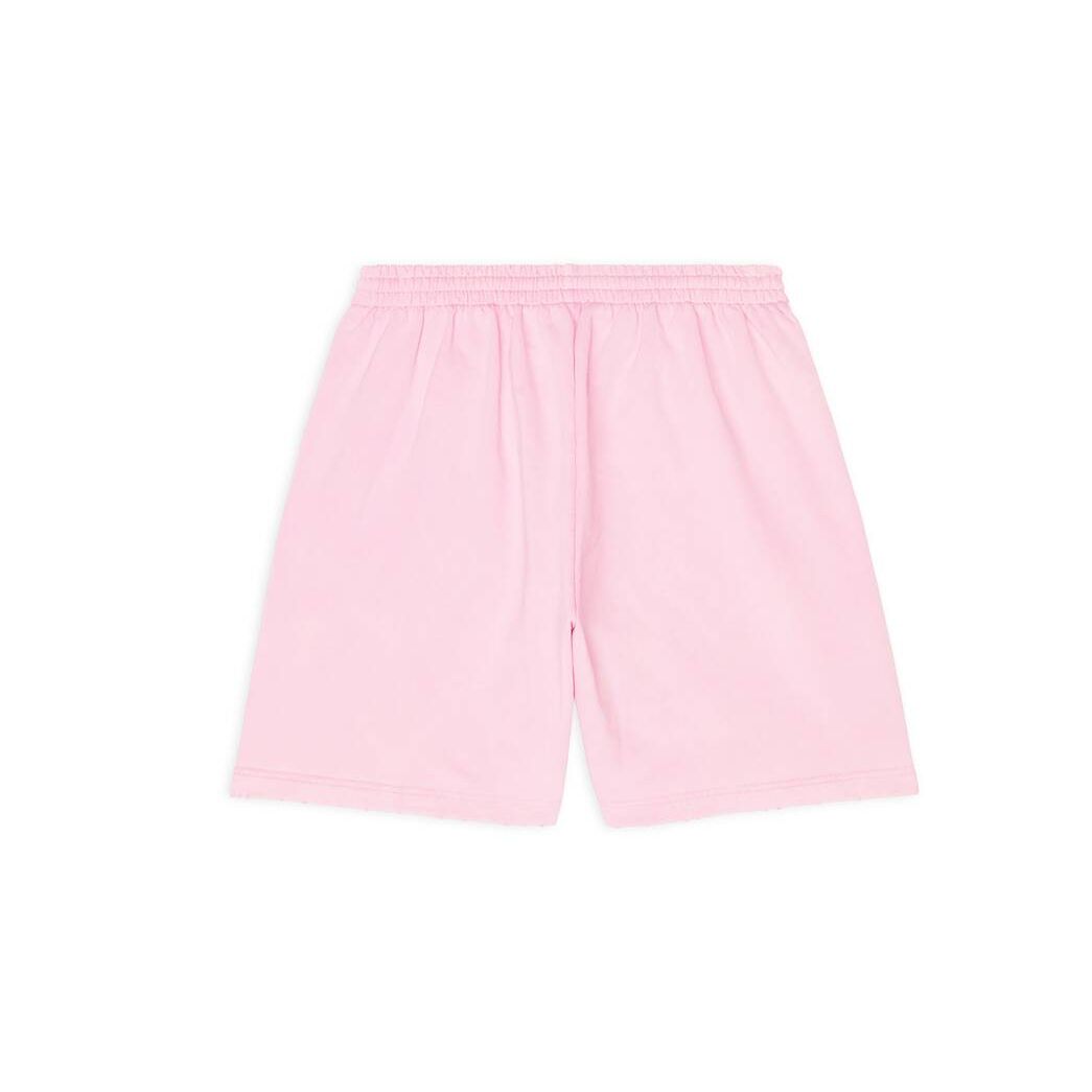 Women's Balenciaga Bb Paris Icon Sweat Shorts Pants Pink | 7459UBFHG