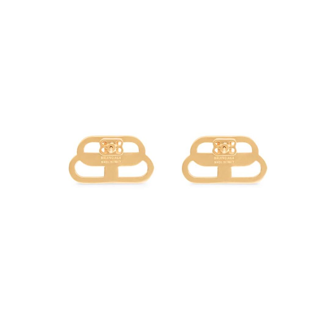 Women's Balenciaga Bb Small Stud Earrings Jewelry Gold | 1532GJUZY