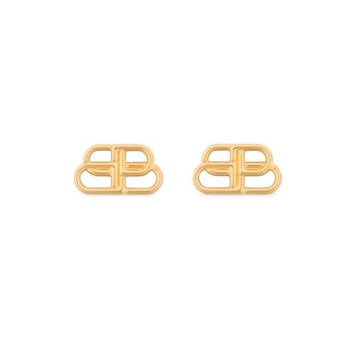 Women's Balenciaga Bb Small Stud Earrings Jewelry Gold | 1532GJUZY