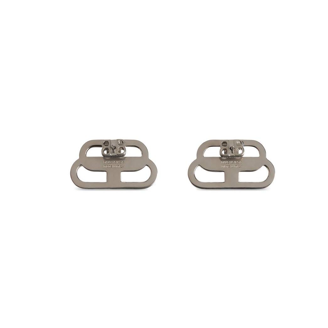 Women's Balenciaga Bb Small Stud Earrings Jewelry Silver | 8971OZDPA