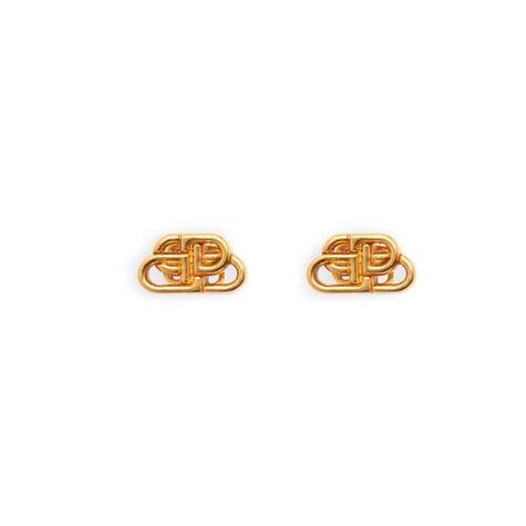 Women's Balenciaga Bb Stud Xs Earrings Jewelry Gold | 8925BDHTL