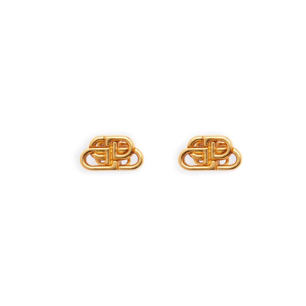 Women\'s Balenciaga Bb Stud Xs Earrings Jewelry Gold | 8925BDHTL