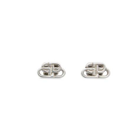 Women's Balenciaga Bb Stud Xs Earrings Jewelry Silver | 9564MNPGU