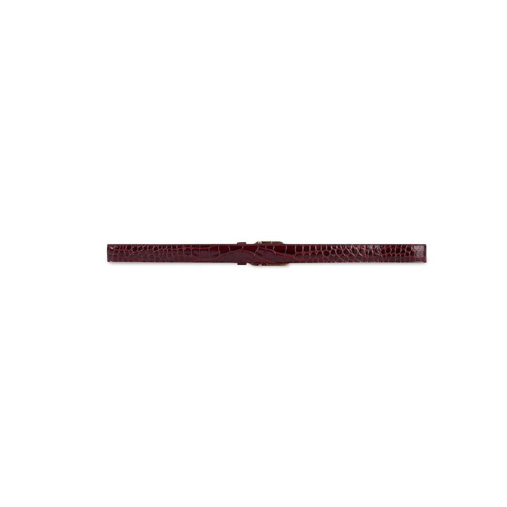 Women's Balenciaga Bb Thin Belts Dark Red | 1854OIAUR