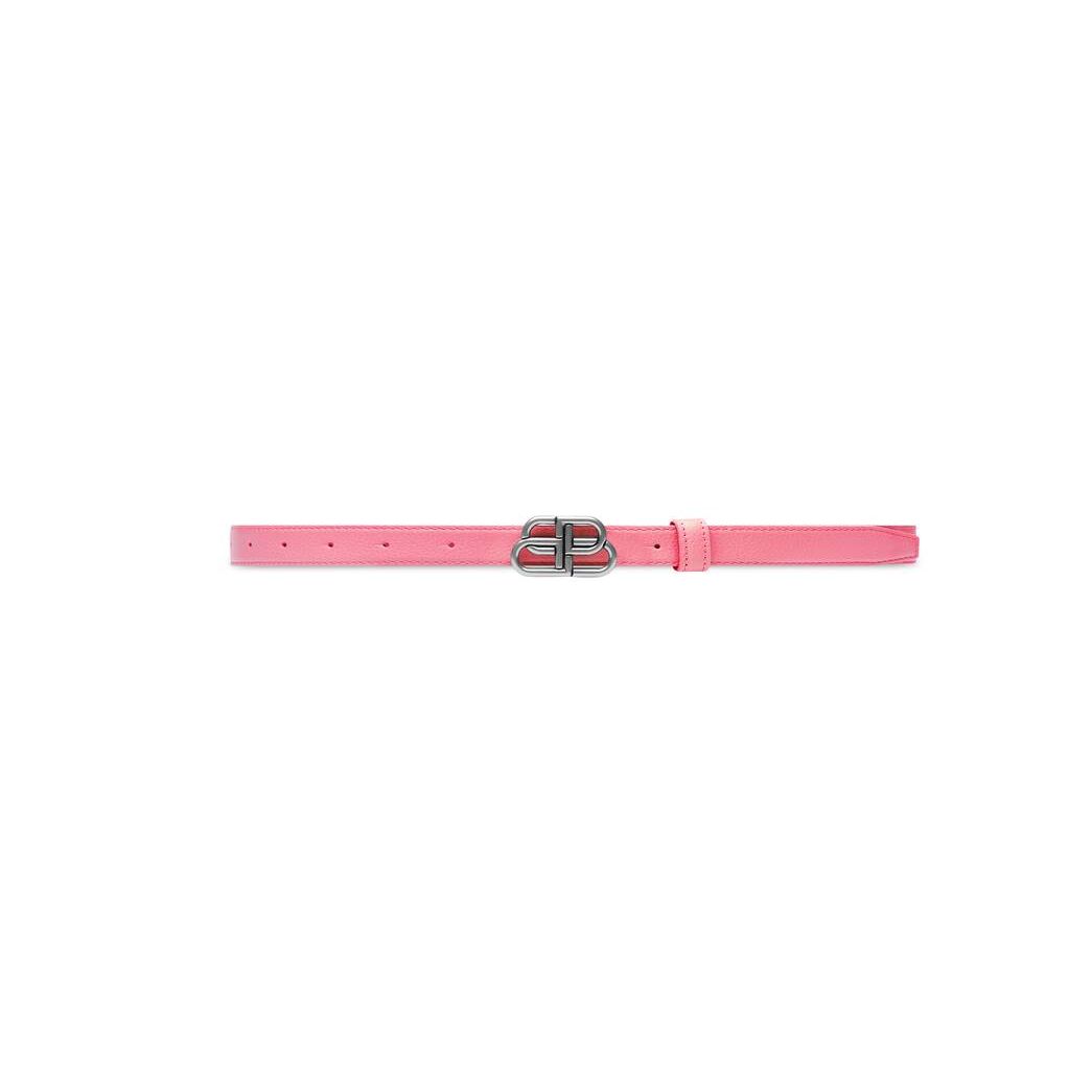 Women\'s Balenciaga Bb Thin Belts Pink | 8903PJUKE