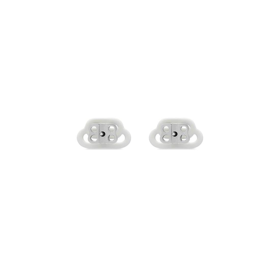 Women's Balenciaga Bb Xs Stud Earrings Jewelry White | 6071BLGCZ