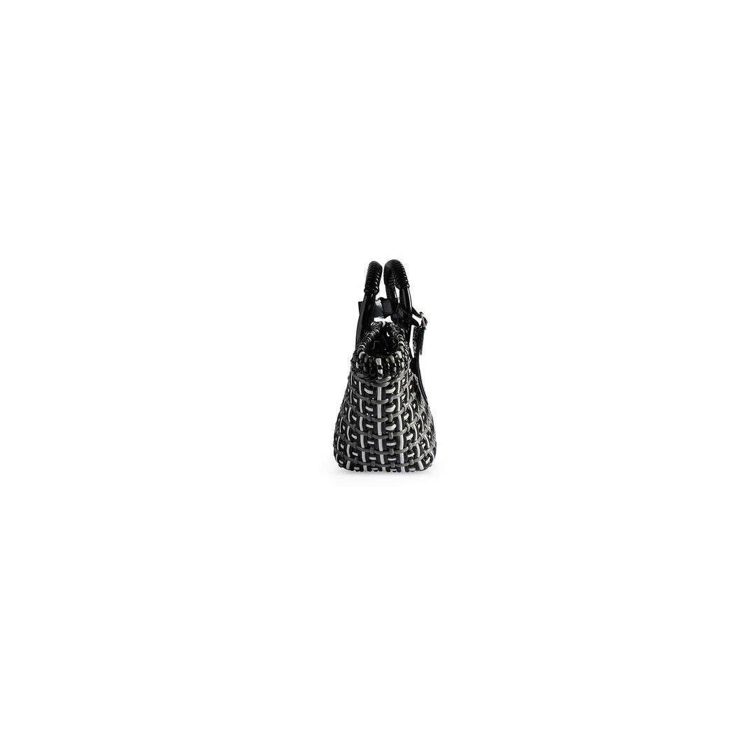 Women's Balenciaga Bistro Xs Basket With Strap Tote Bags Black | 7294EIXHW