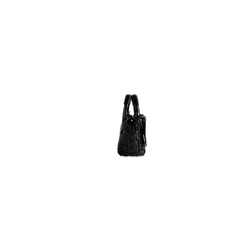 Women's Balenciaga Bistro Xxs Basket Strap Mini Bag Black | 2346FLNDX