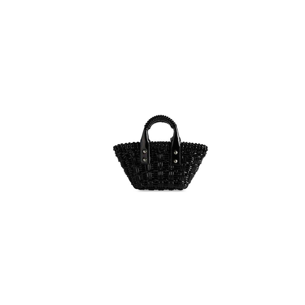 Women's Balenciaga Bistro Xxs Basket Strap Mini Bag Black | 2346FLNDX