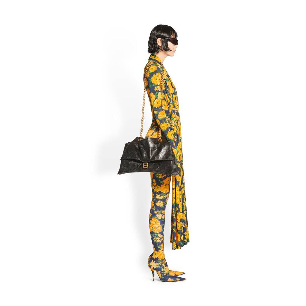 Women's Balenciaga Bouquet Cycling Draped Dress Skirts Yellow | 1769NBUPS