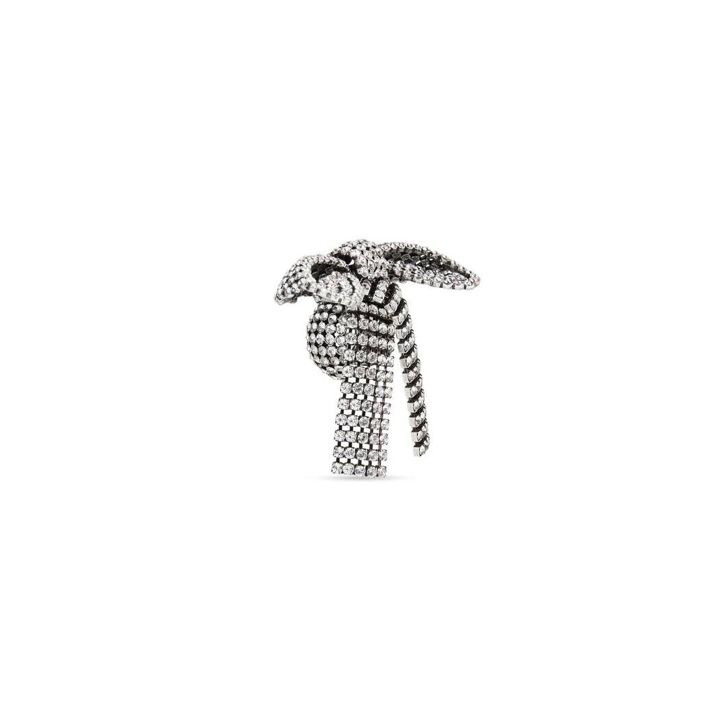 Women's Balenciaga Bow Ring Jewelry Silver | 9467KIJSU