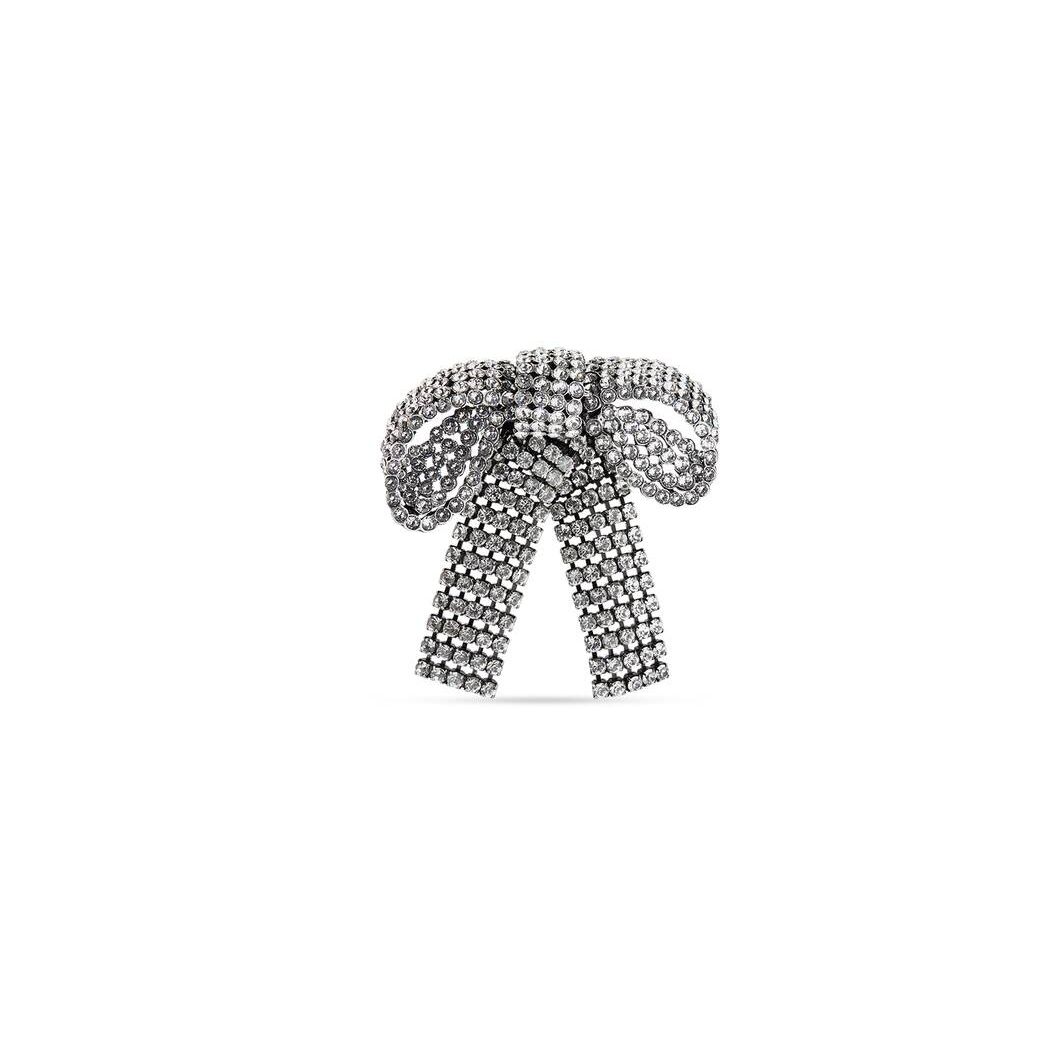 Women\'s Balenciaga Bow Ring Jewelry Silver | 9467KIJSU