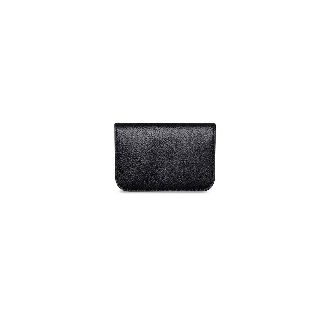 Women's Balenciaga Cash Mini Wallets Black / White | 7805YOHWB