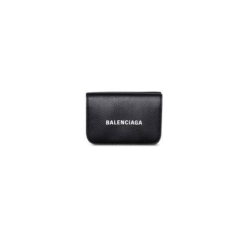 Women's Balenciaga Cash Mini Wallets Black / White | 7805YOHWB