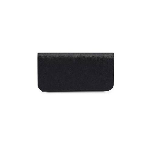 Women's Balenciaga Cash Thin Money Wallets Black / White | 8345QWMBA