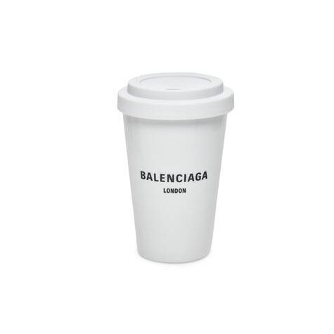 Women's Balenciaga Cities London Cup Equipment White | 7692IMBRV