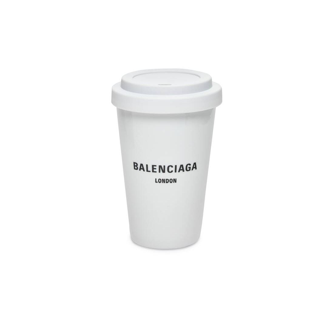 Women\'s Balenciaga Cities London Cup Equipment White | 7692IMBRV