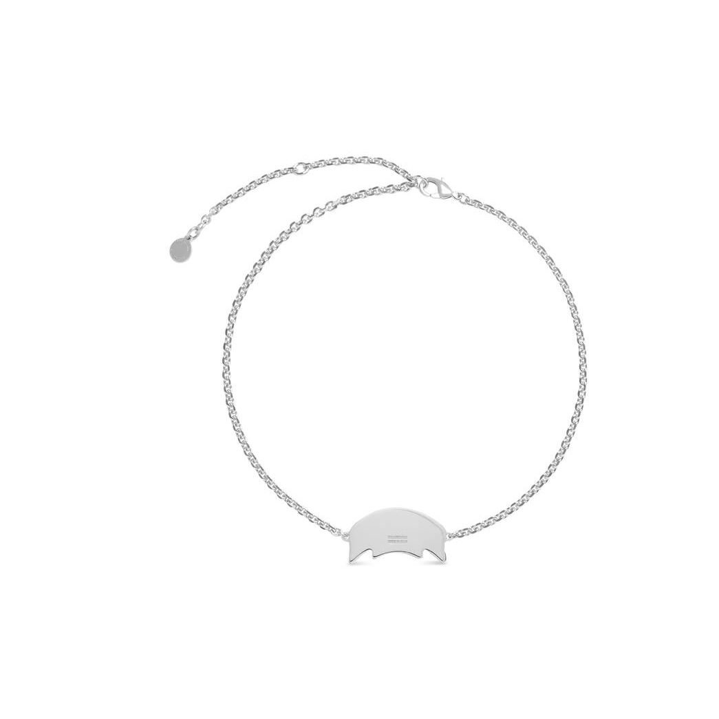 Women's Balenciaga Cities London Necklace Jewelry Silver | 4386LRGPT