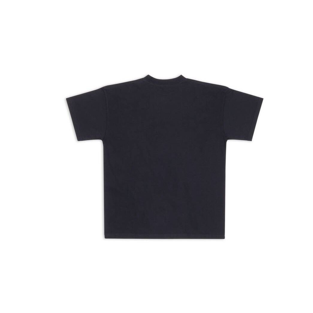 Women's Balenciaga Cities Paris Medium Fit T Shirts Black | 3518KRXDY