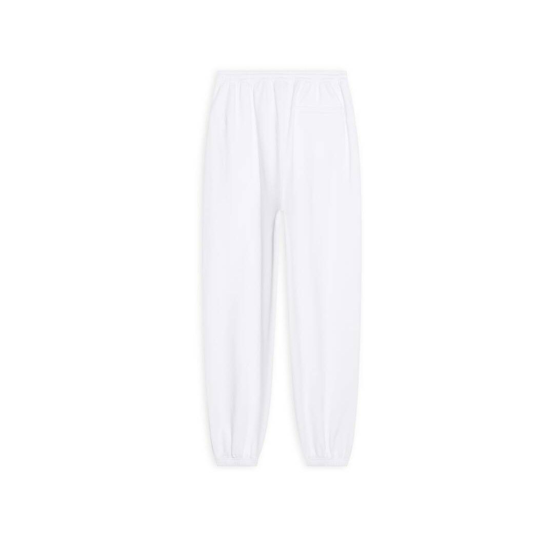 Women's Balenciaga Cities Paris Stretch Knee Pants White | 4103RSGMP