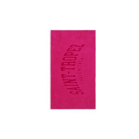 Women's Balenciaga Cities Saint Tropez Towel Swimwear Pink | 2739YPIHL