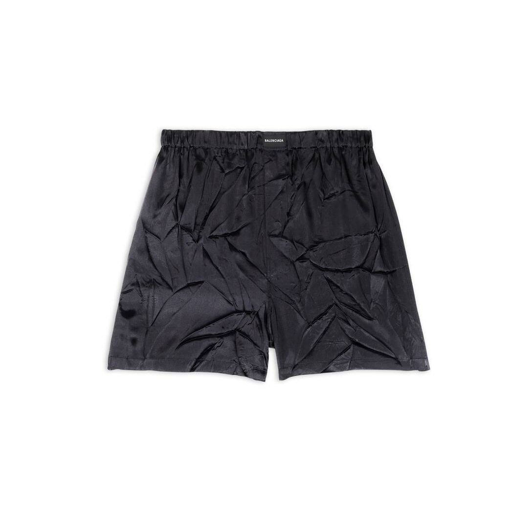 Women\'s Balenciaga Classic Wide Boxer Underwear Black | 5210ZYXKG