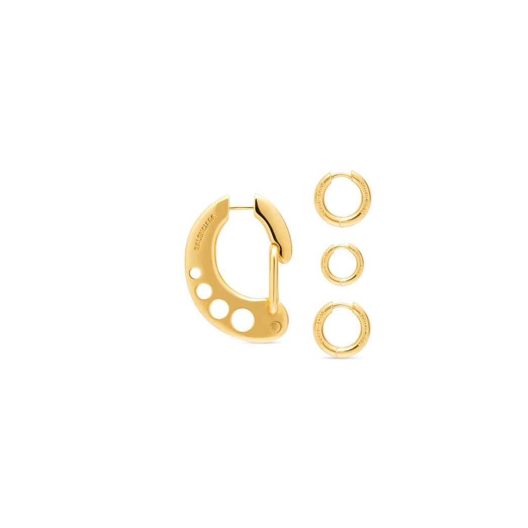 Women's Balenciaga Clip Earring Jewelry Gold | 4938CDIHG