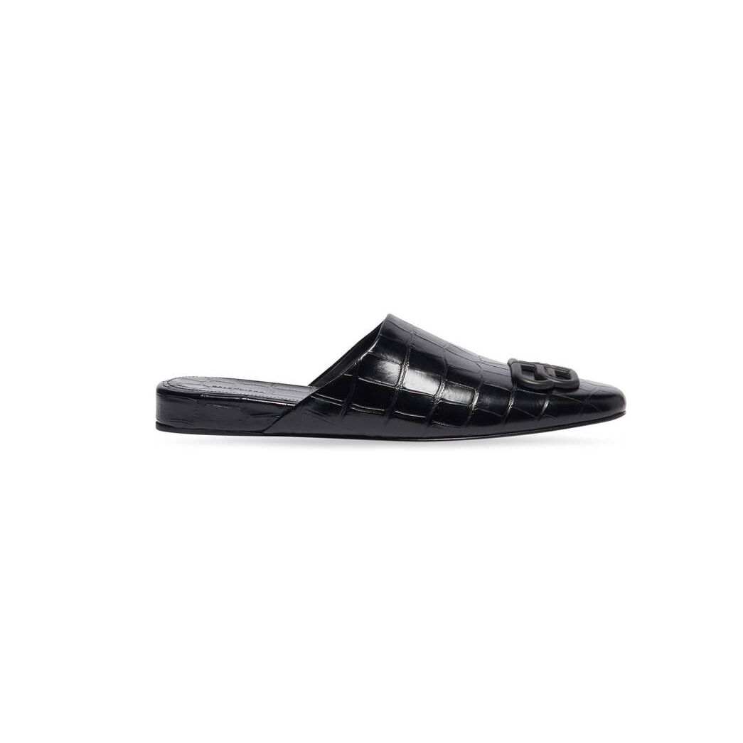 Women\'s Balenciaga Cosy Bb Mule Sandals Black | 2315SGNTM