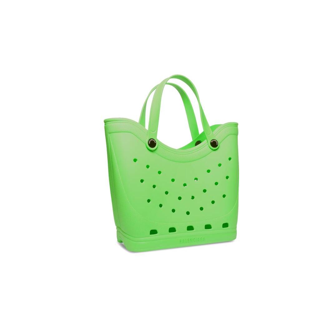 Women's Balenciaga Crocs Large Tote Bags Green | 5492DYQOL