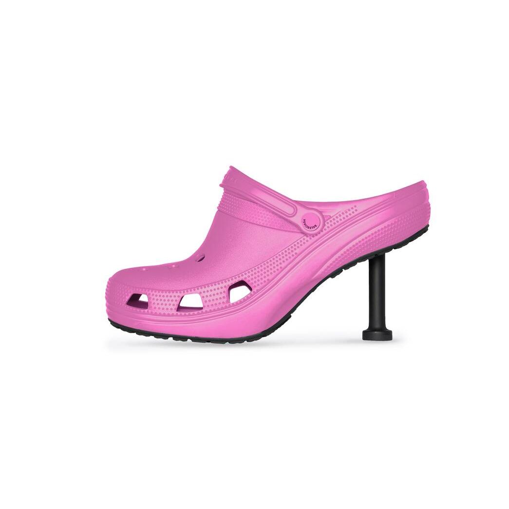 Women's Balenciaga Crocs Madame 80mm Pumps Pink | 9752MCIXH