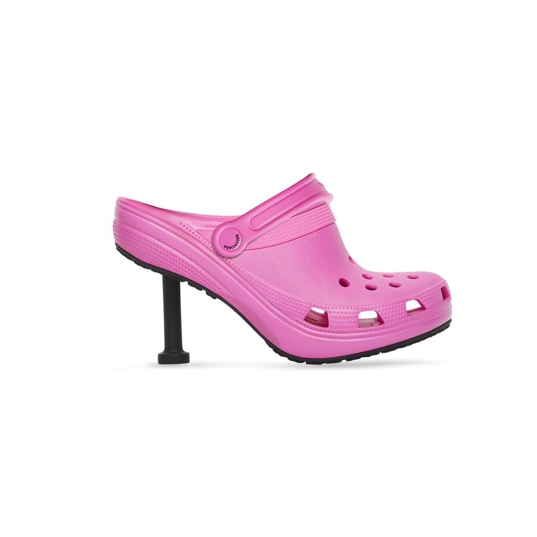 Women\'s Balenciaga Crocs Madame 80mm Pumps Pink | 9752MCIXH