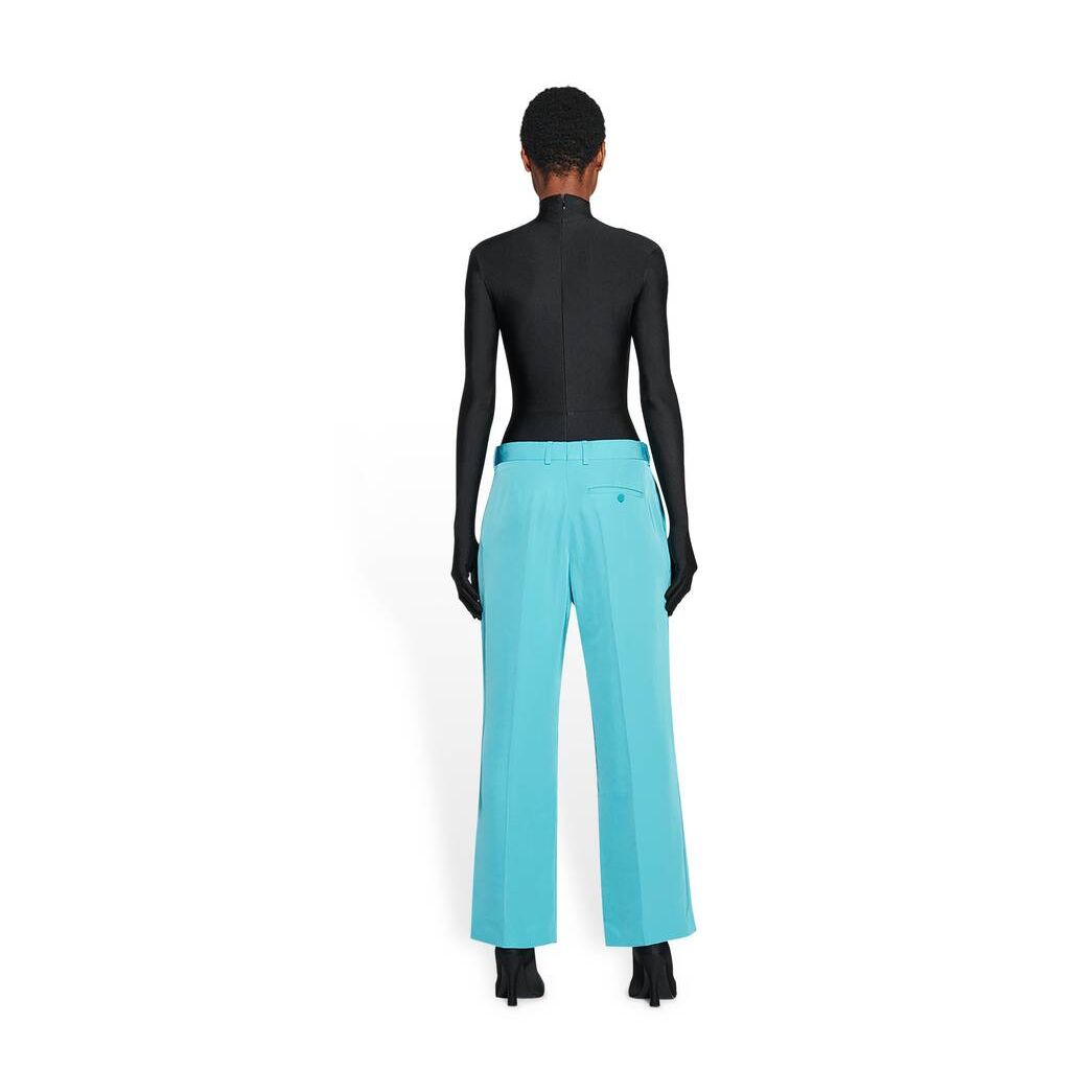 Women's Balenciaga Cropped Pants Blue | 9853VDTUM