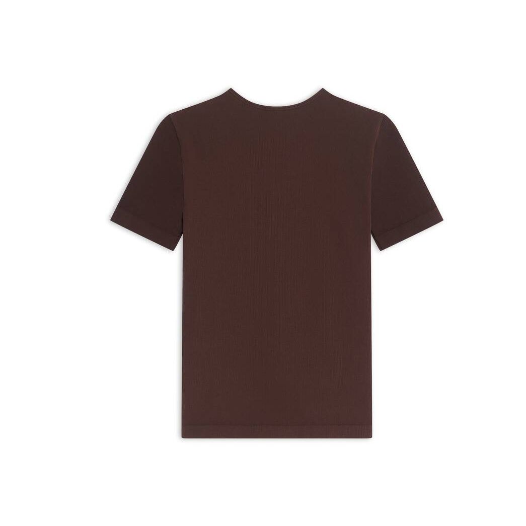 Women's Balenciaga Cropped T-shirt Underwear Brown | 4875IZMFU