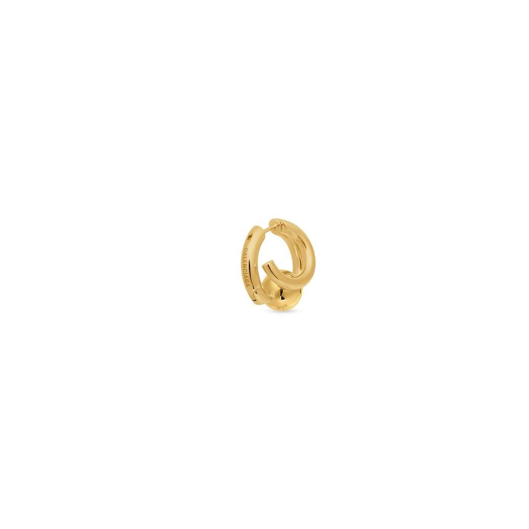 Women's Balenciaga Cut Double Earring Jewelry Gold | 8257WAVUY