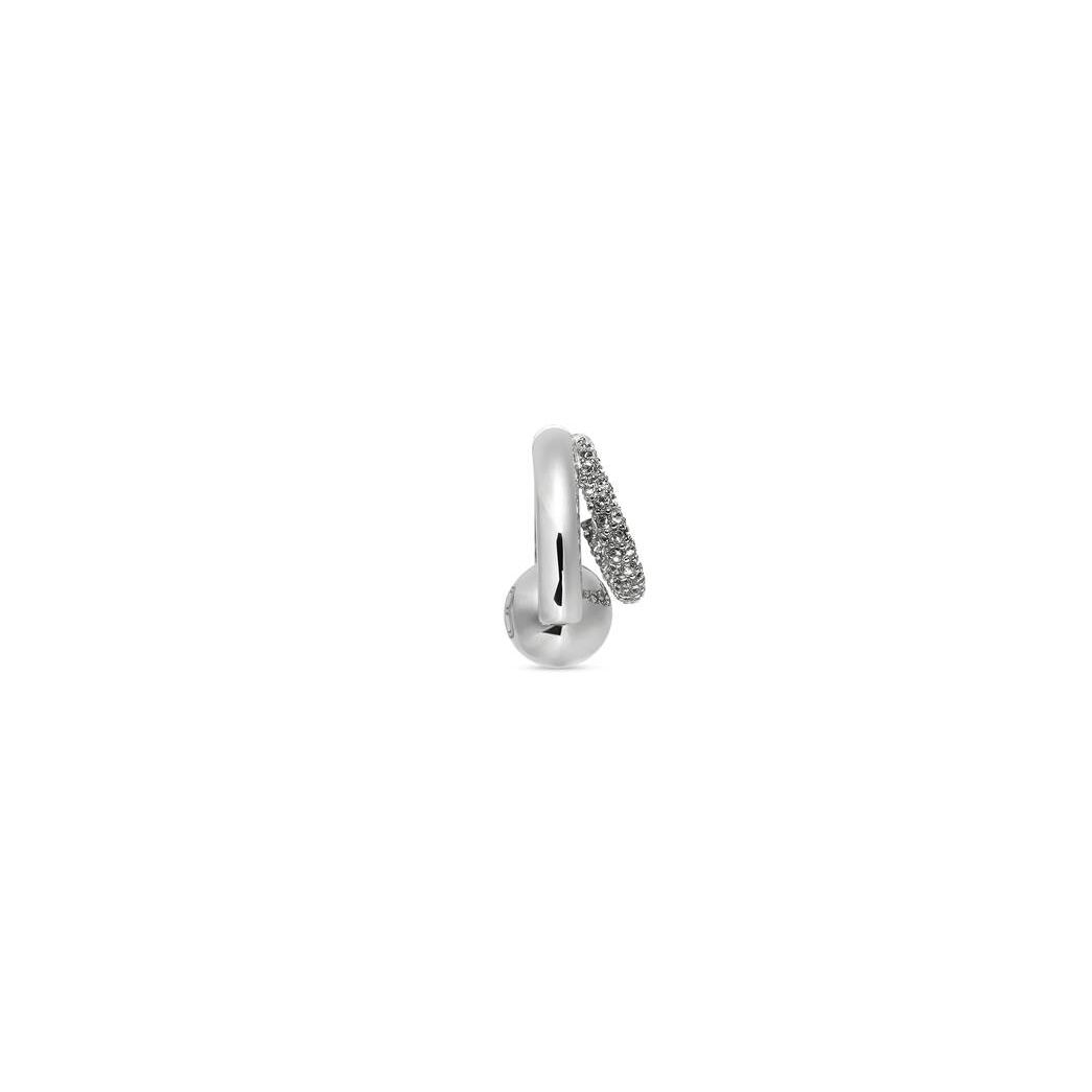 Women's Balenciaga Cut Double Earring Jewelry Silver | 9621BEJDW