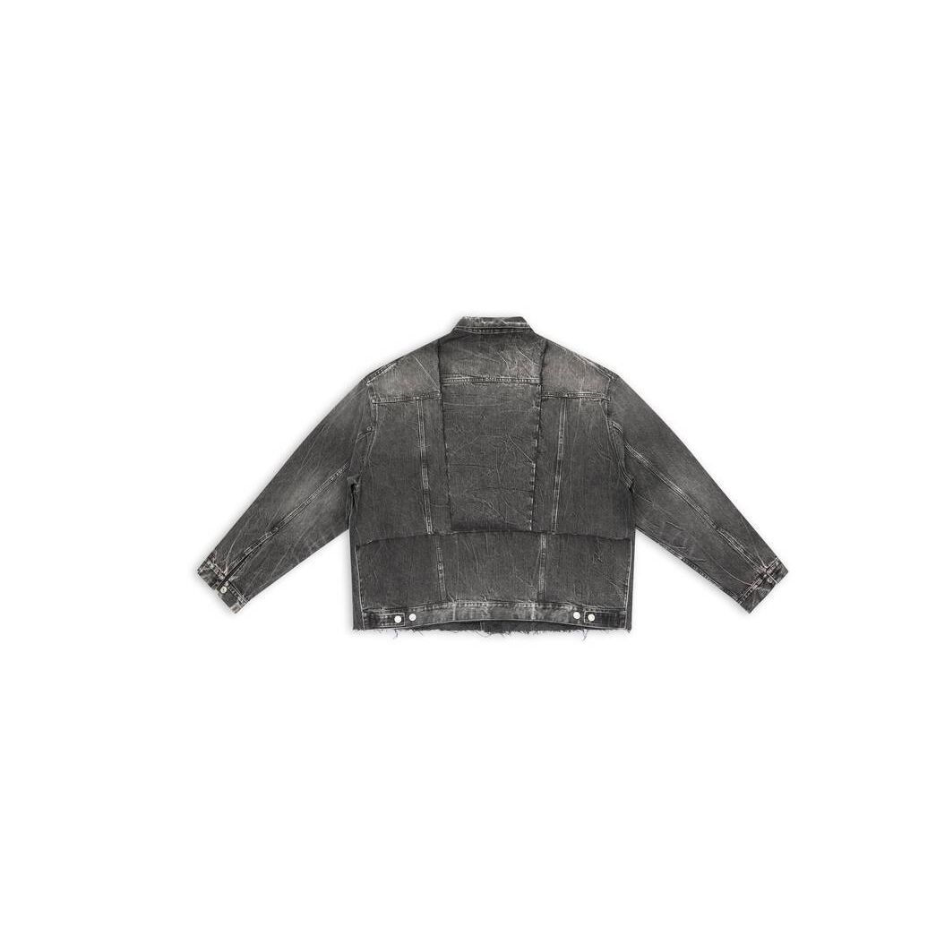 Women's Balenciaga Cut-up Jackets Black | 1075IUFYB