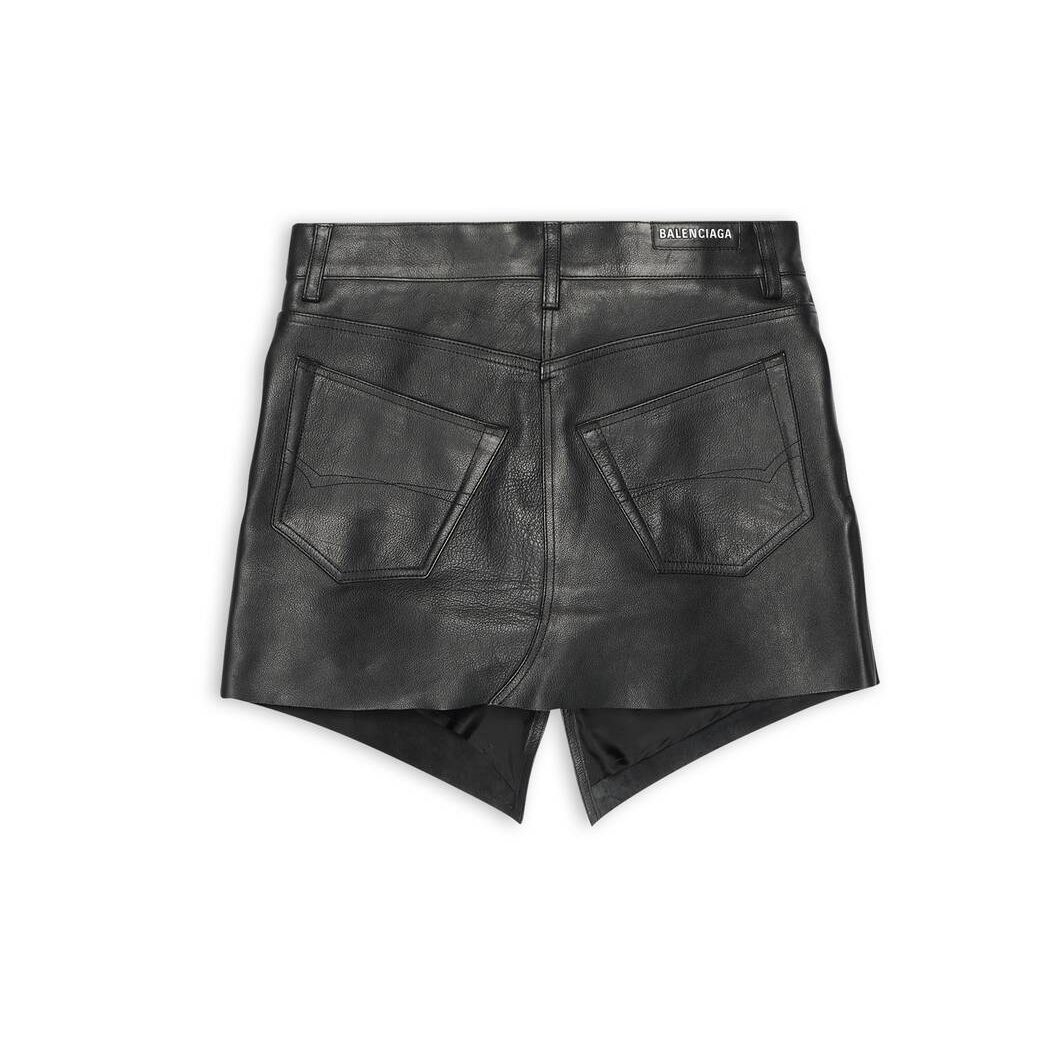 Women's Balenciaga Cut-up Mini Skirts Black | 0568ZXTQH