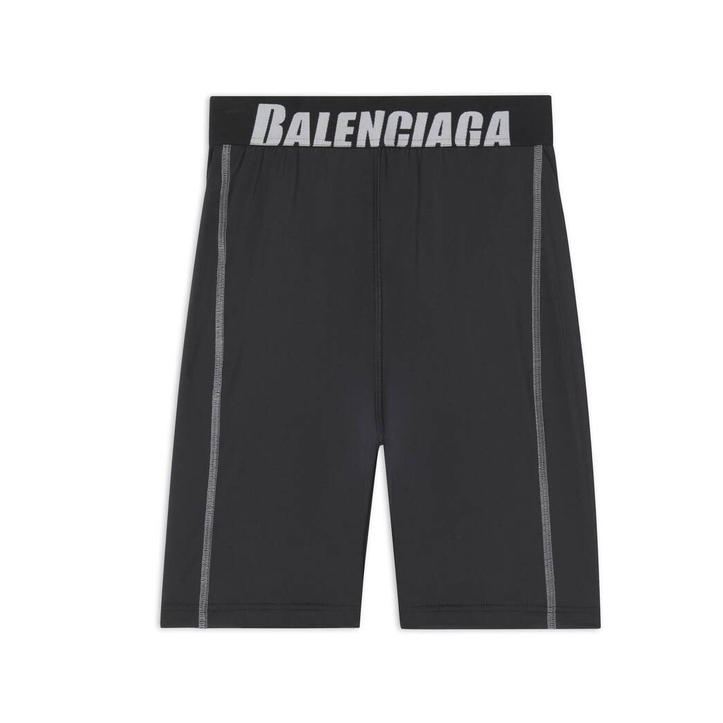 Women\'s Balenciaga Cycling Shorts Pants Black | 4759DETAY