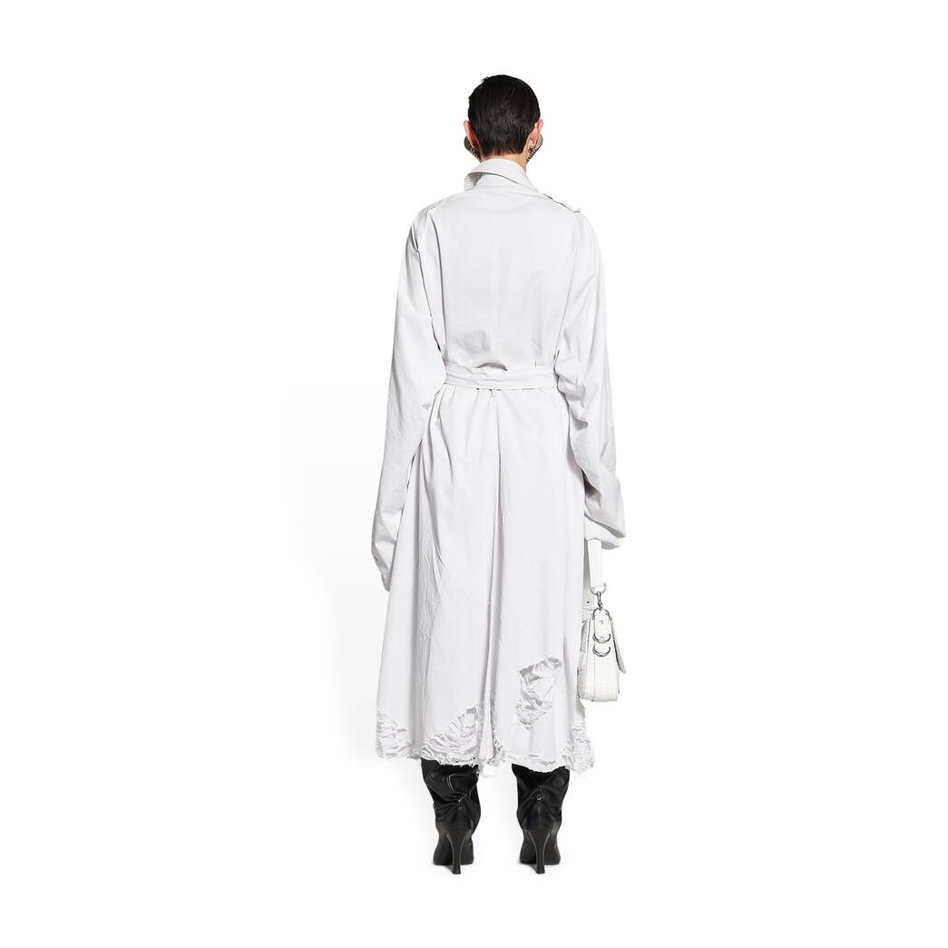 Women's Balenciaga Diy Carcoat Off Jackets White | 5013YISDK