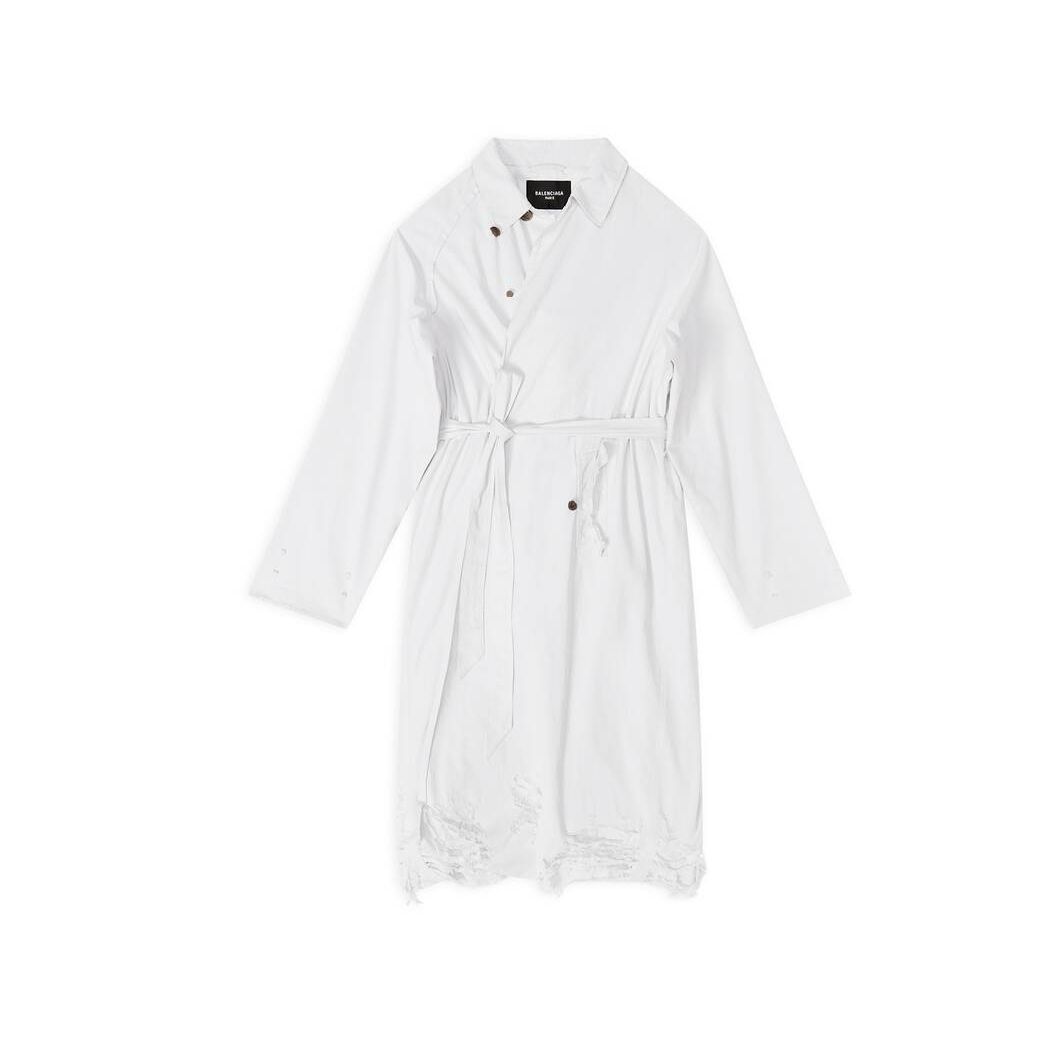 Women's Balenciaga Diy Carcoat Off Jackets White | 5013YISDK