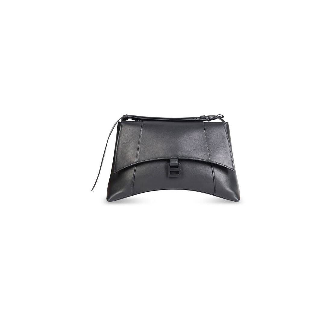 Women's Balenciaga Downtown Medium Shoulder Bags Black | 5390WIYGV