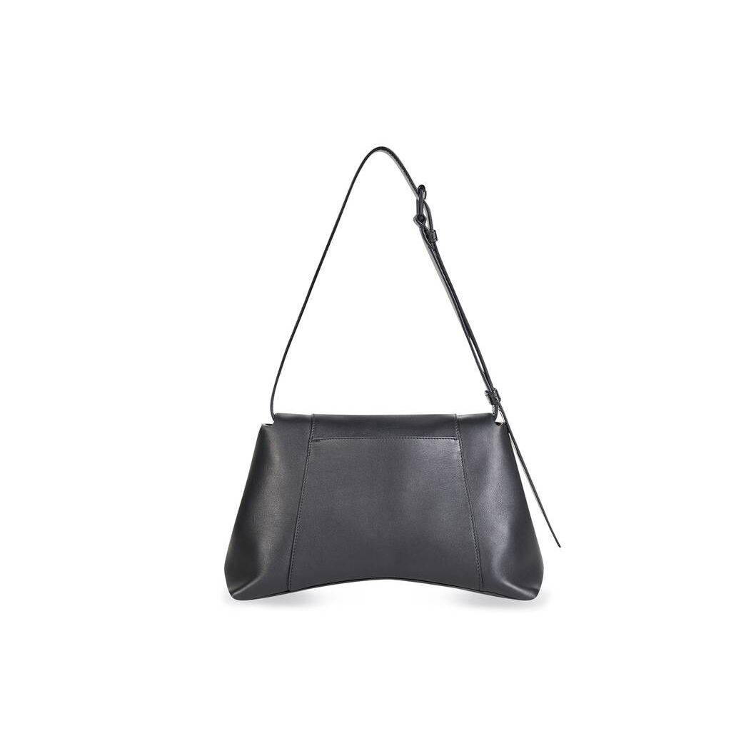 Women's Balenciaga Downtown Small Shoulder Bags Black | 3678LHOZR