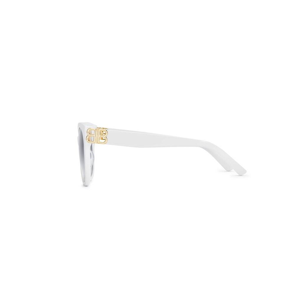 Women's Balenciaga Dynasty Cat Sunglasses White | 0157YKQXI