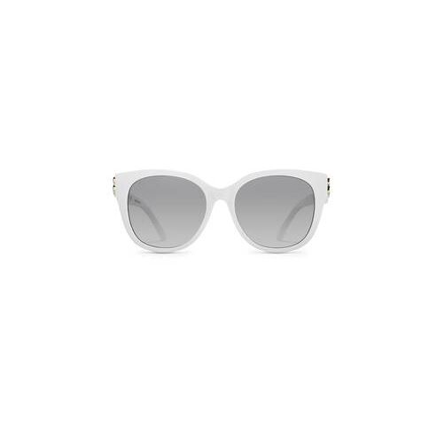 Women's Balenciaga Dynasty Cat Sunglasses White | 0157YKQXI