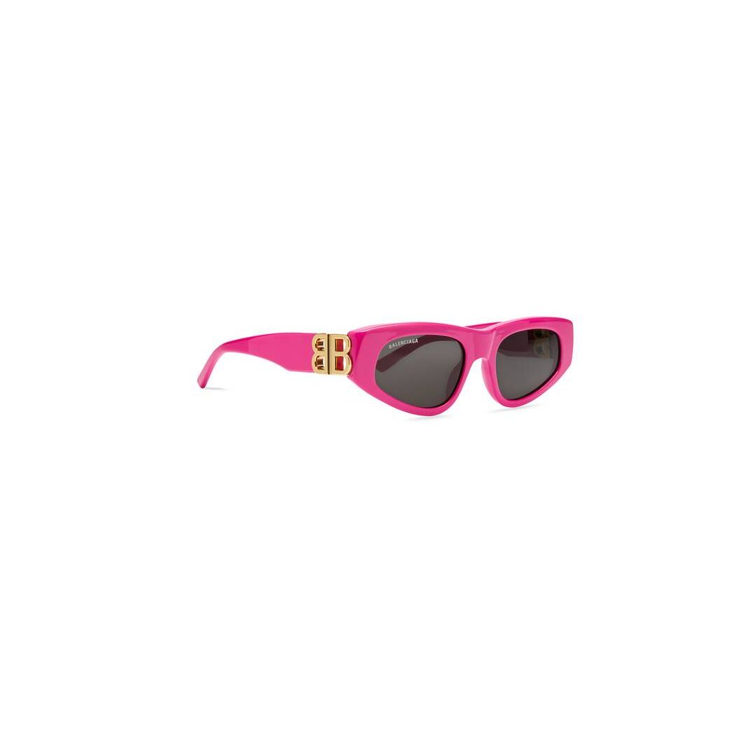 Women's Balenciaga Dynasty D-frame Sunglasses Pink | 2061IEBGS