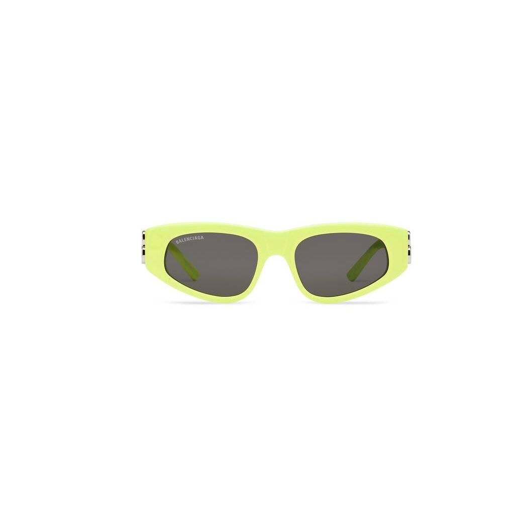 Women\'s Balenciaga Dynasty D-frame Sunglasses Yellow | 8150CLDZP