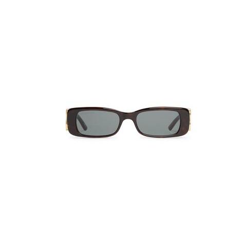 Women's Balenciaga Dynasty Rectangle Sunglasses Brown | 3594QAHXU