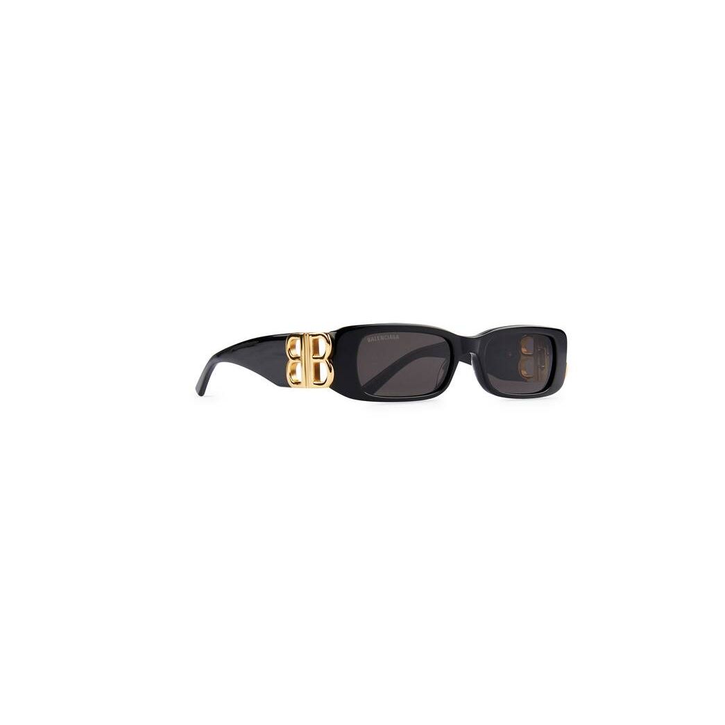 Women's Balenciaga Dynasty Rectangle Sunglasses Black | 8095WSXNE