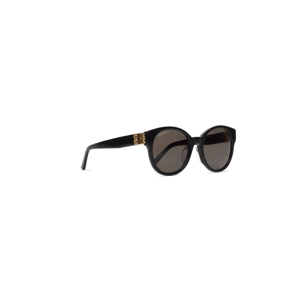 Women's Balenciaga Dynasty Round Sunglasses Black | 7240MJBHP